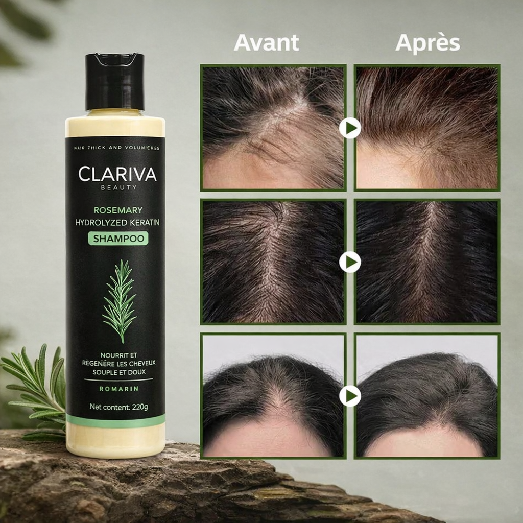 Shampoing Clariva™ Rosemary Pousse de Cheveux