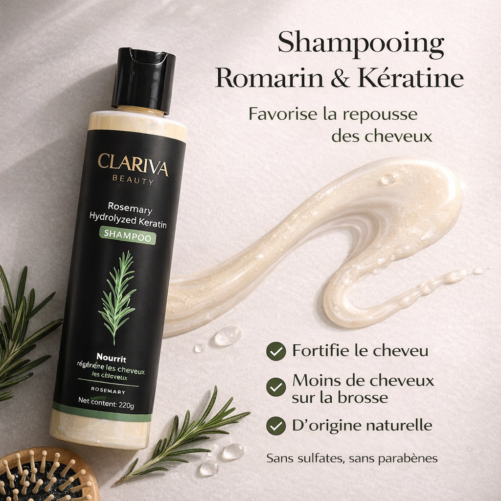 Shampoing Clariva™ Rosemary Pousse de Cheveux